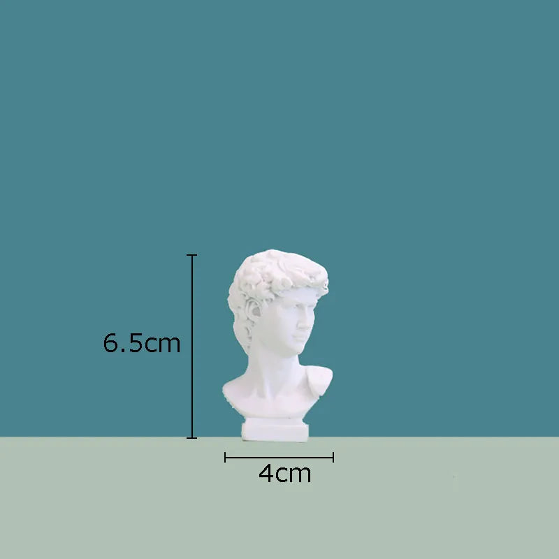 DecorBites™ David Portrait Resin Sculpture Modern Desk Ornaments and Home Decor