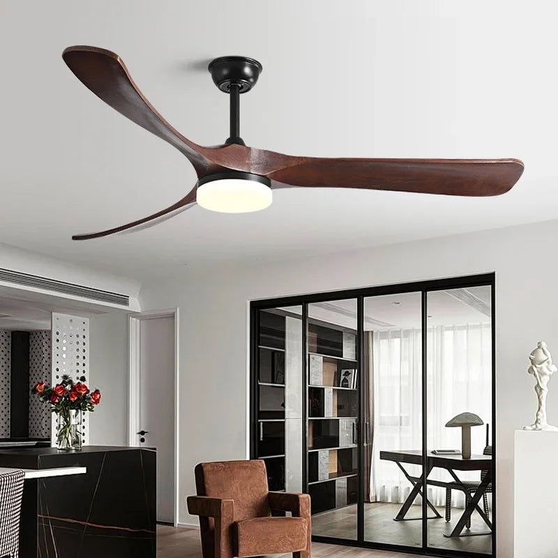 DecorBites™ 70" Luxury Wooden Ceiling Fan with Reversible Motor for Year-Round Comfort