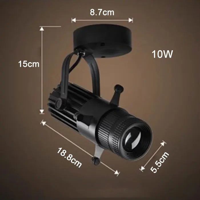 DecorBites™ Adjustable LED Track Spotlights for Art Gallery Church Museum, Square Shape
