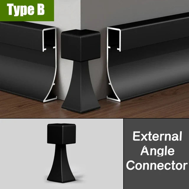 DecorBites™ 5cm LED Aluminium Profile Baseboard for Surface Mounted Linear Lighting