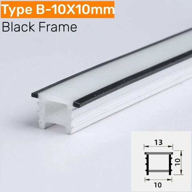DecorBites™ Black Silicone Tube LED Neon Light for Outdoor Flexible Strip Lights