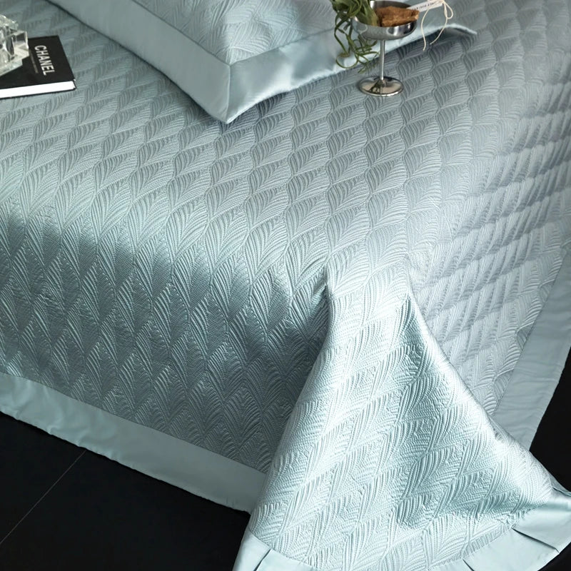 DecorBites™ Cool Lyocell Fiber Quilted Bedspread Set with Pillowcase