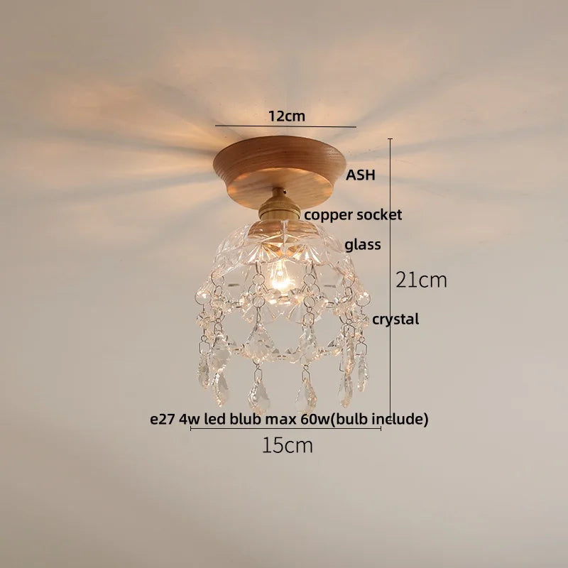 DecorBites™ Blue Hollow-out Ceramic LED Ceiling Lamp