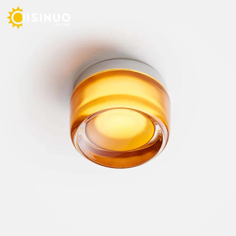 DecorBites™ Glass Round Wall Sconce Light for Indoor Outdoor Living Bathroom Porch Decoration