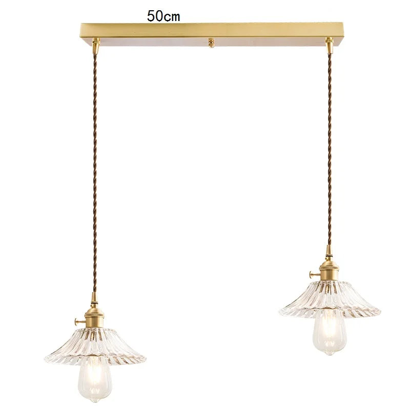 DecorBites™ Glass Lamp LED Pendant Light Fixture with Copper Socket for Nordic Modern Home Decor