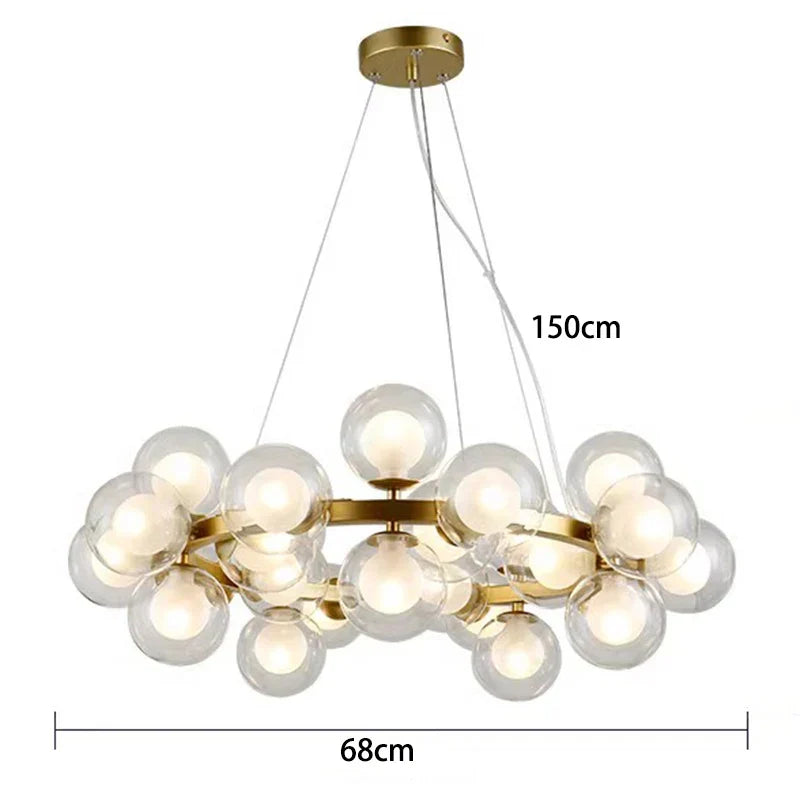 DecorBites™ LED Pendant Light Chandeliers for Modern Home Decor Living Room Dining Room Lighting
