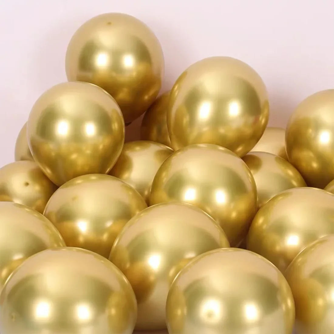 DecorBites™ 12-Inch Metal Latex Confetti Balloon Set for Wedding, Birthday, Party Decorations