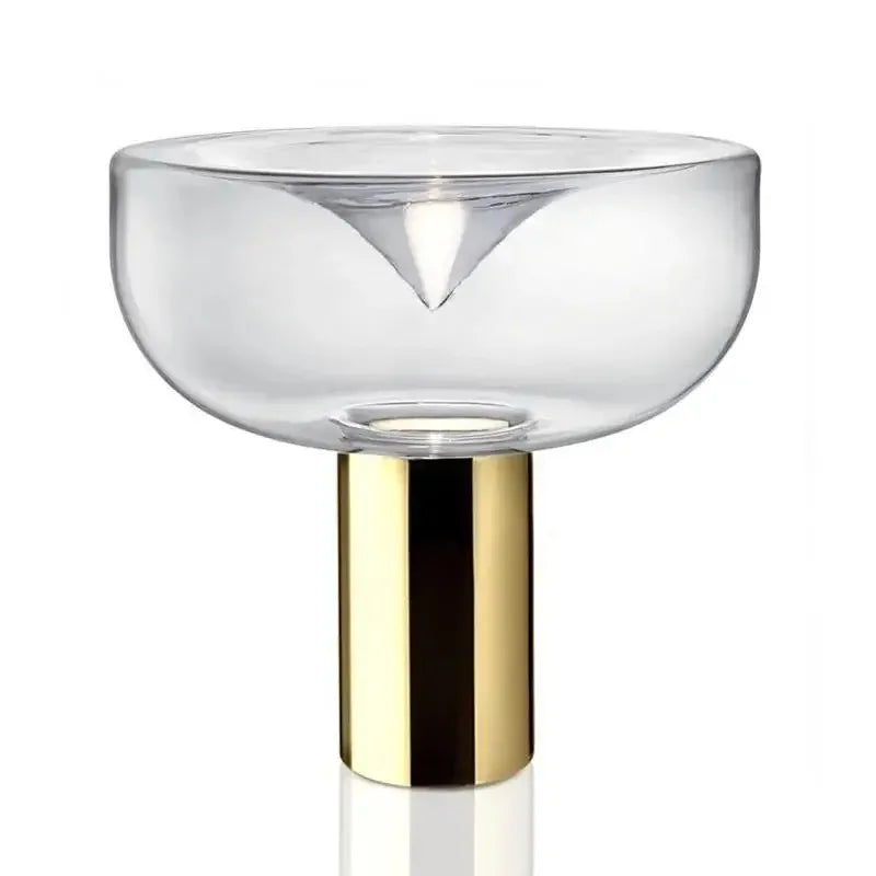 DecorBites™ Aella Glass Table Lamp - Luxury Art Clear Lamp for Office Bedroom Home Décor