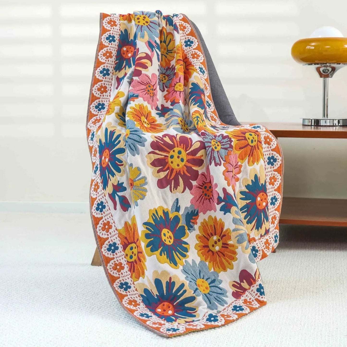 DecorBites™ Boho Cotton Gauze Bath Towel - Quick-Dry & Large Wrap