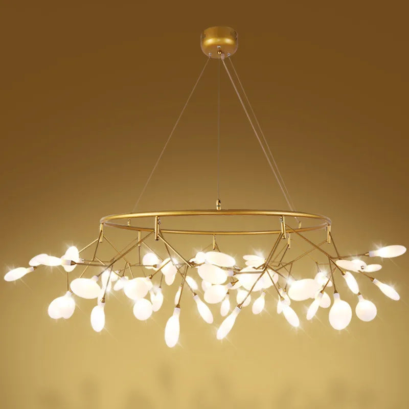 2024 DecorBites™ Nordic Firefly LED Chandelier - Ideal for Living Room, Bedroom, Dining Room