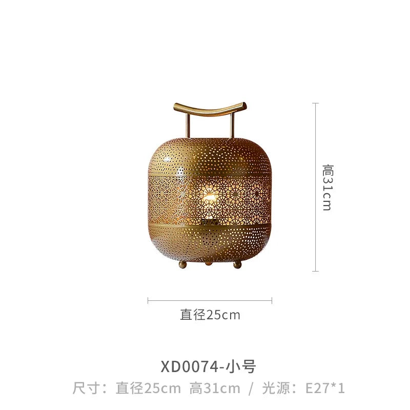 DecorBites™ Chinese Zen Art Birdcage Pendant Light for Restaurant Tea Room