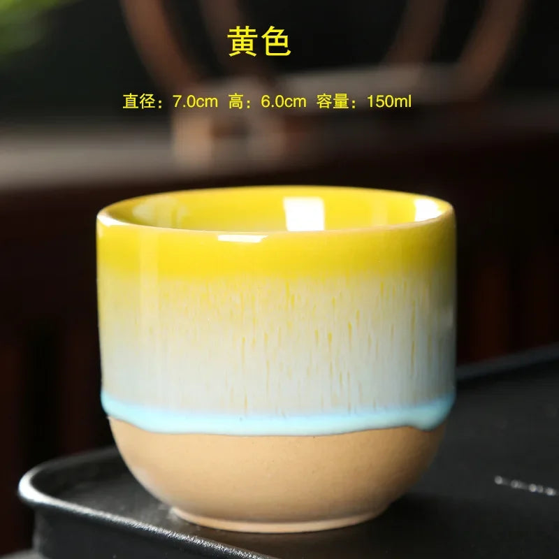 DecorBites™ Ceramic Kung Fu Tea Cup Set - Exquisite Porcelain Drinkware Mug for Gift