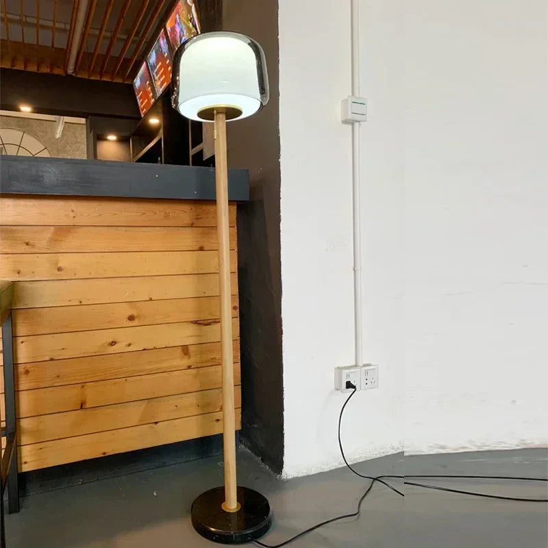 DecorBites™ Glass Floor Lamp: Modern Nordic Ins Sofa Decor Lighting for Living Room