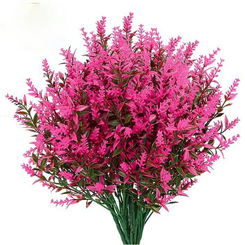 DecorBites™ Lavender Grass Plastic Flowers for Home Décor & DIY Photography