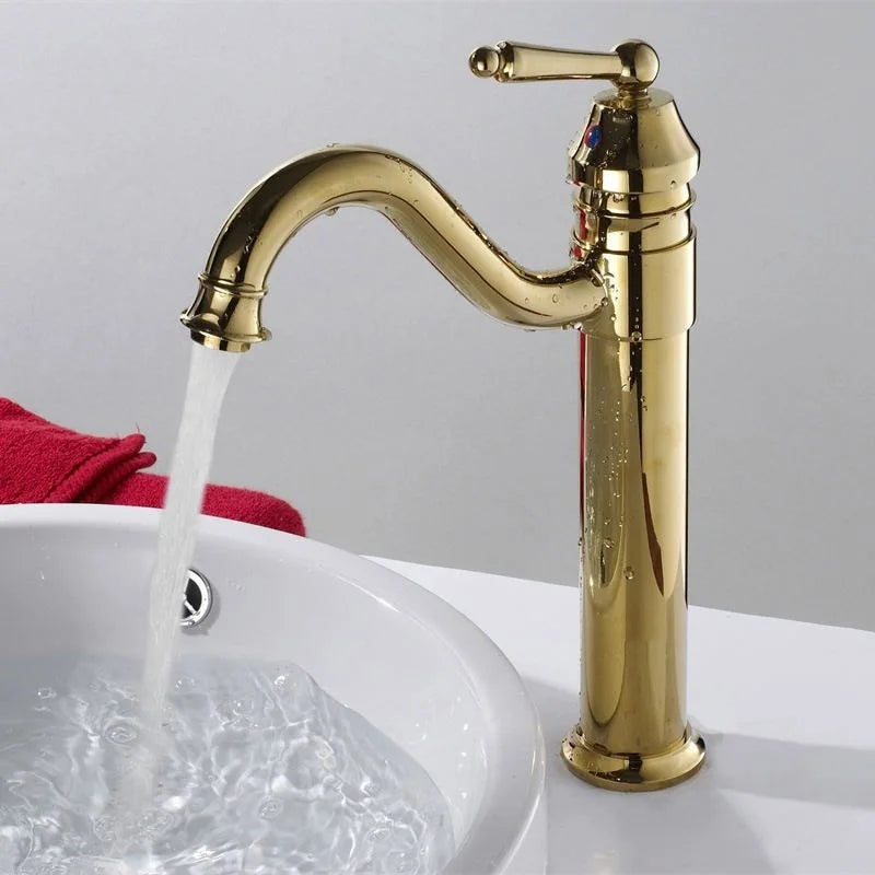 DecorBites™ Antique Bronze Finish Bathroom Sink Faucet - Basin Tap YT-5050
