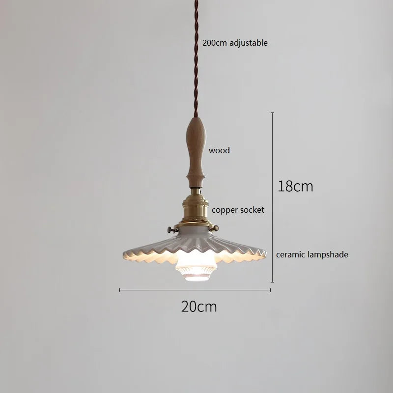 DecorBites™ Ceramic LED Pendant Lights: Elegant Home Decor for Living, Dining, and Bedroom