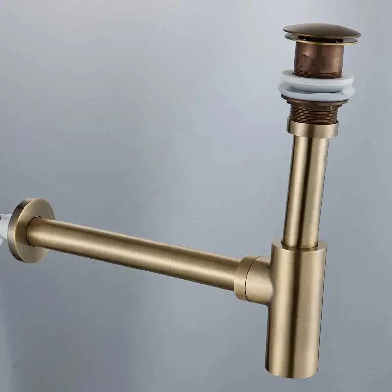 DecorBites™ Brass Basin Tap Kit with Deodorization Pop-Up Drain - Chrome/Black/Bronze