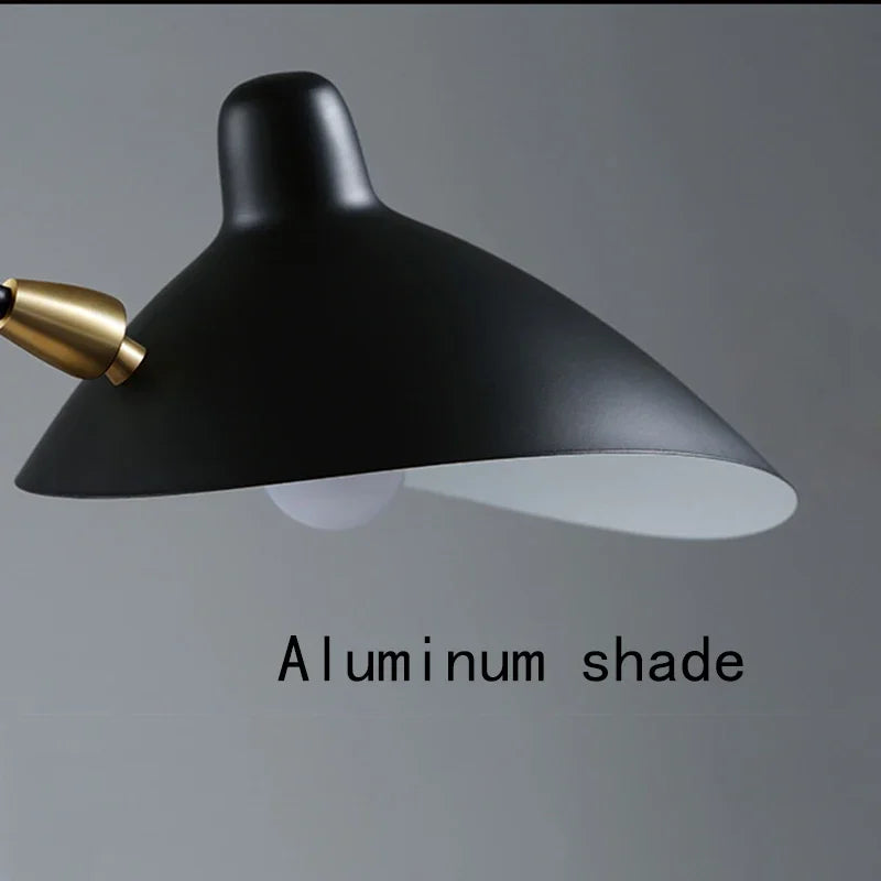 DecorBites™ Black Aluminum Nordic LED Floor Lamp for Living Room, Bedroom - Standing Tall E27 Light