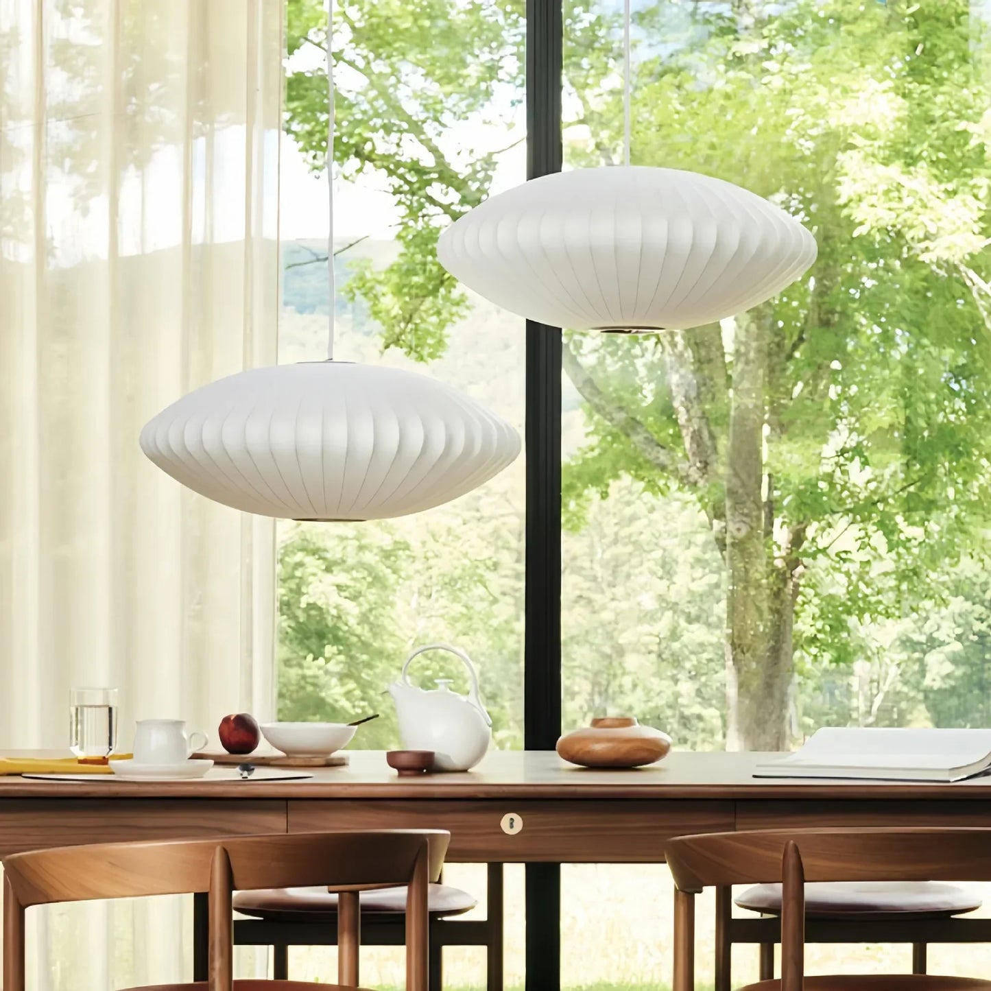 DecorBites™ Bubble Silk Pendant Chandelier for Dining Living Room Kitchen Island & Bedroom
