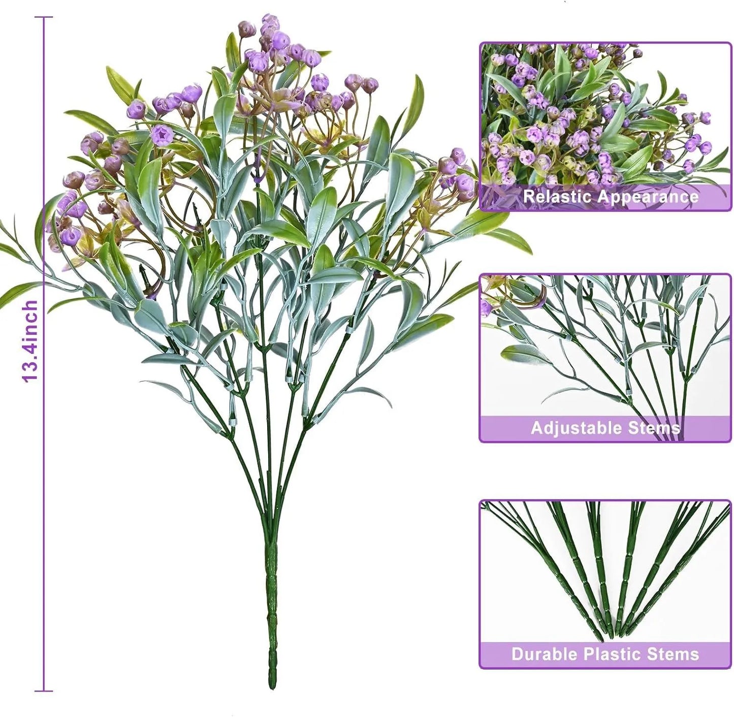 DecorBites™ Babysbreath Lover Fruit Artificial Plant Bonsai for Home Garden and Events