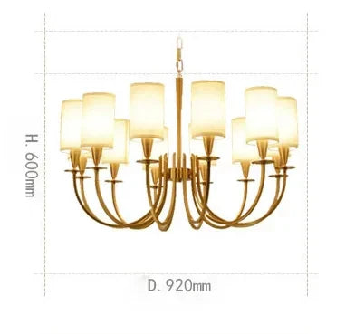 DecorBites™ Copper Chandelier Lights for Living Room, Kitchen, and Bedroom