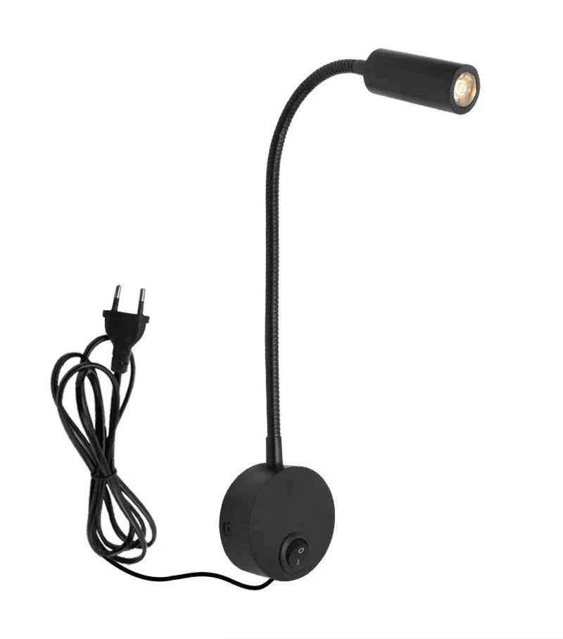 DecorBites™ Bronze Gooseneck LED Wall Lamp Bedroom Bedside Sconce Spot Lighting