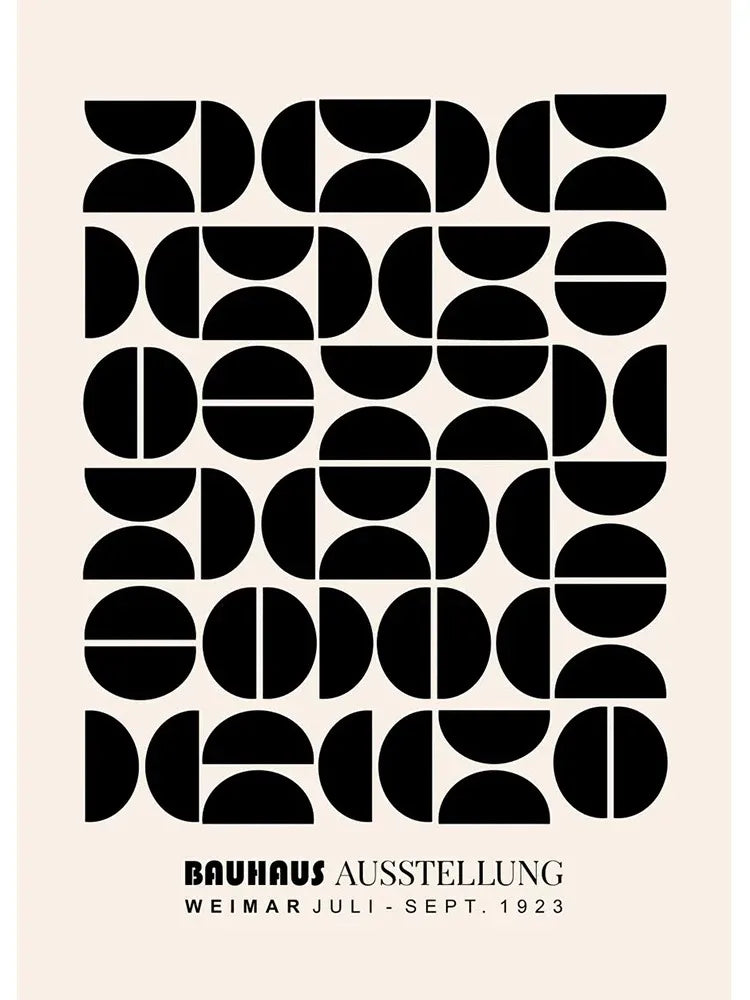 DecorBites™ Modern Black & White Exhibition Canvas Print