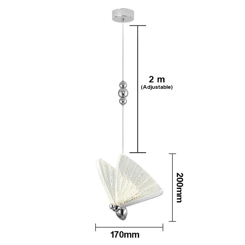 DecorBites™ Butterfly Pendant Lights Chandelier for Indoor Living, Dining, and Kitchen Lighting