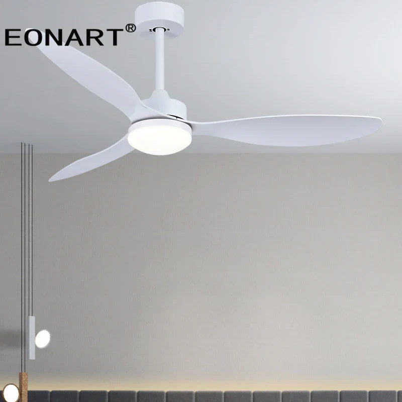 DecorBites™ 52" Fashion Plastic Blade Ceiling Fan with Lamp and Remote Control