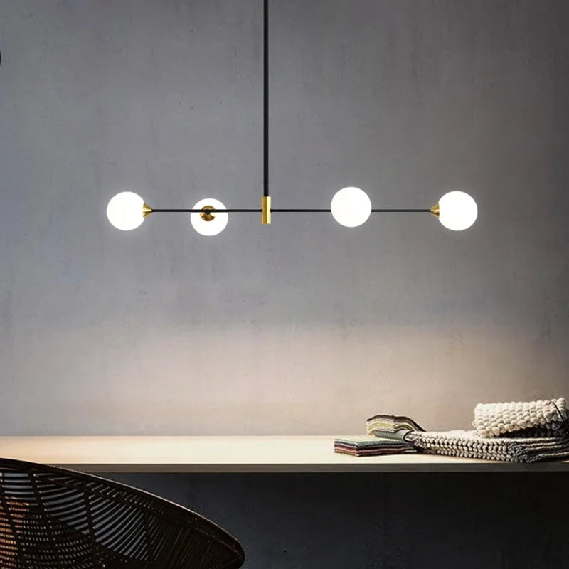 DecorBites™ Glass Ball Pendant Chandelier for Modern Home Decor and Lighting