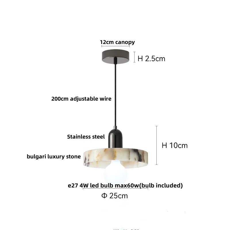 DecorBites™ 3D Printed Ball LED Pendant Light for Home Decor and Kitchen Lighting