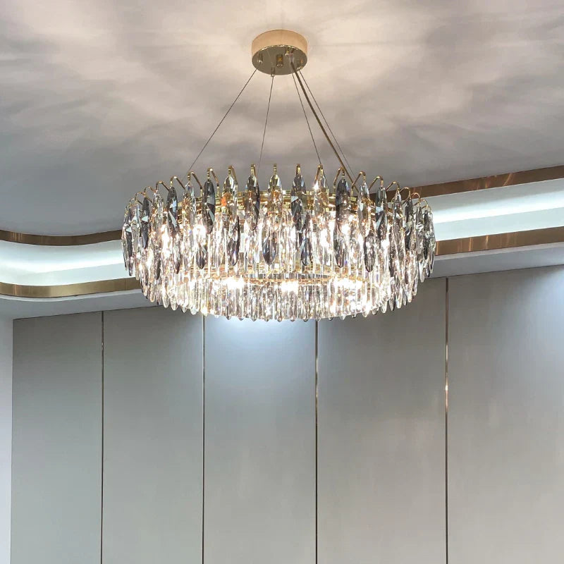DecorBites™ Crystal Atmosphere Chandelier: Modern Luxury for Living Room, Dining Room, Bedroom