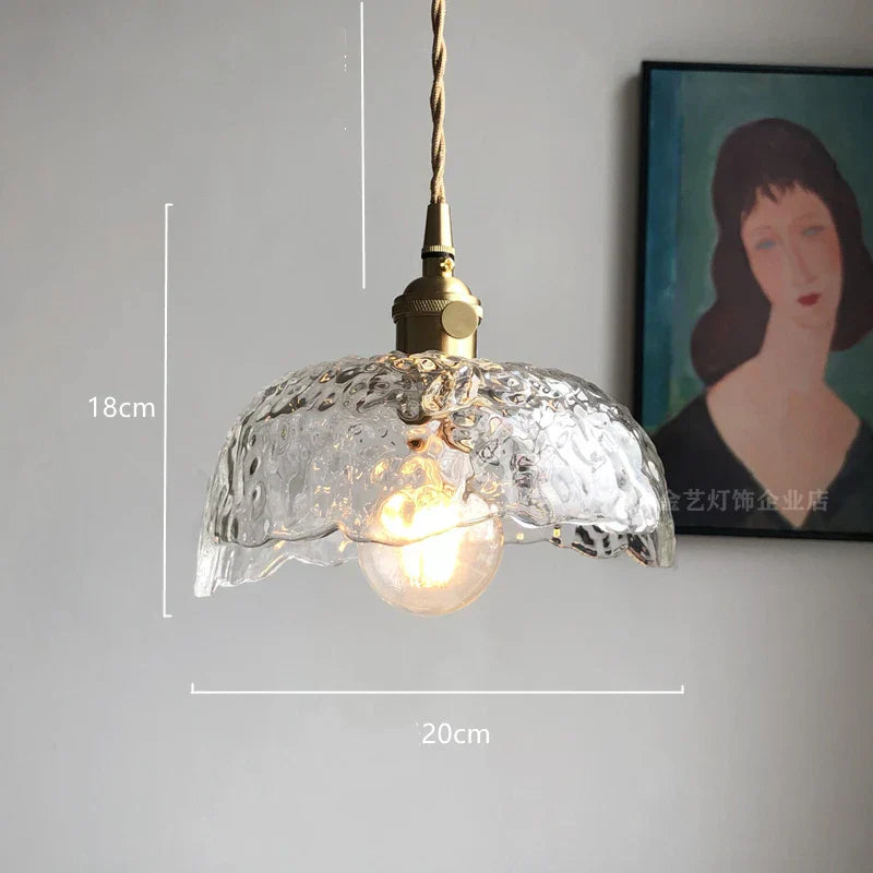 DecorBites™ Diamond Amber Glass LED Pendant Lights - Nordic Modern Hanging Lamp