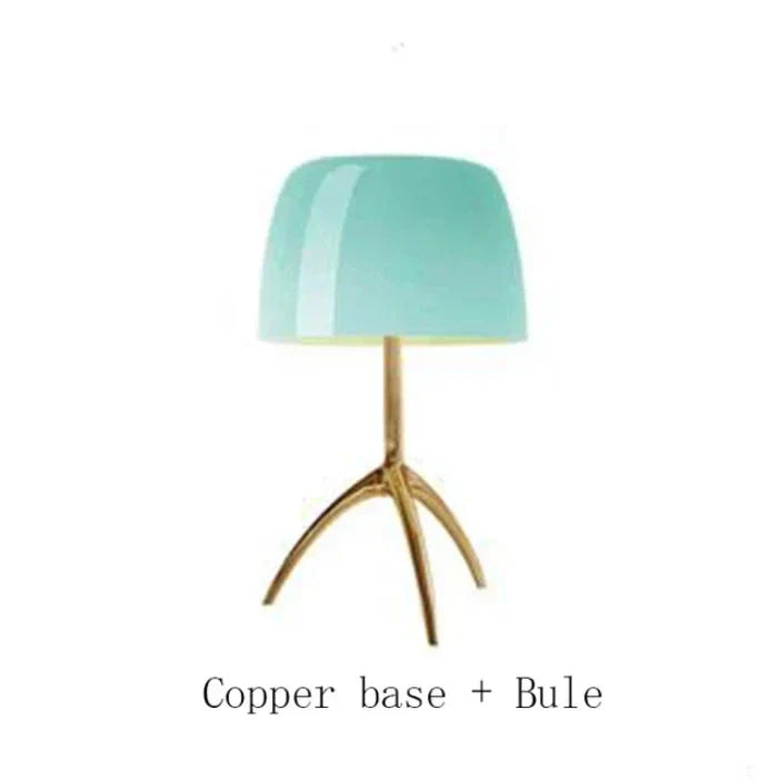 DecorBites™ Lumiere Glass Table Lamp - Modern LED Desk Light for Bedroom and Living Room