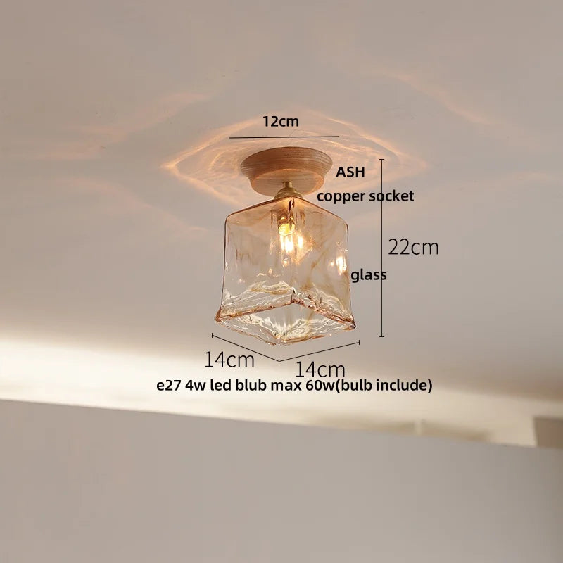DecorBites™ Blue Hollow-out Ceramic LED Ceiling Lamp