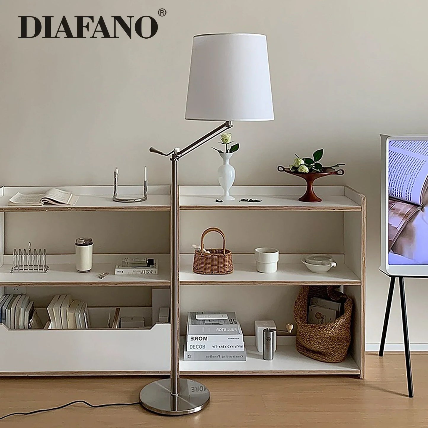 DecorBites™ Adjustable LED Floor Lamp for Modern Industrial Decor
