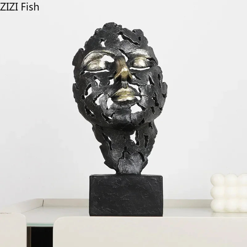 DecorBites™ Creative Thinker Modern Sculpture Decor Ornament for Desk and Room Aesthetics