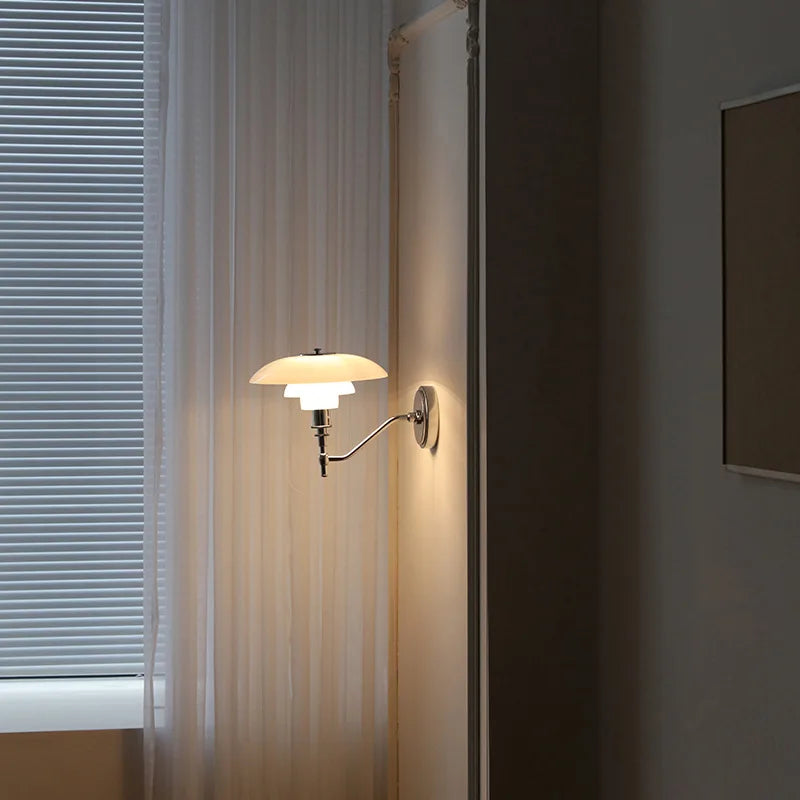 DecorBites™ French Glass Wall Lamp for Modern Bedroom and Living Room Decor