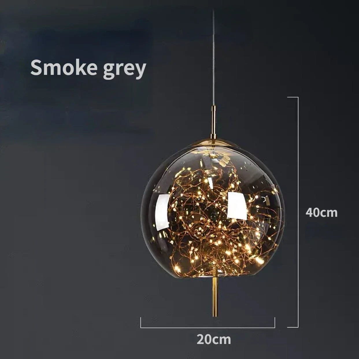 DecorBites™ Glass Pendant Lights: Modern LED Ceiling Chandelier for Bedroom & Bathroom