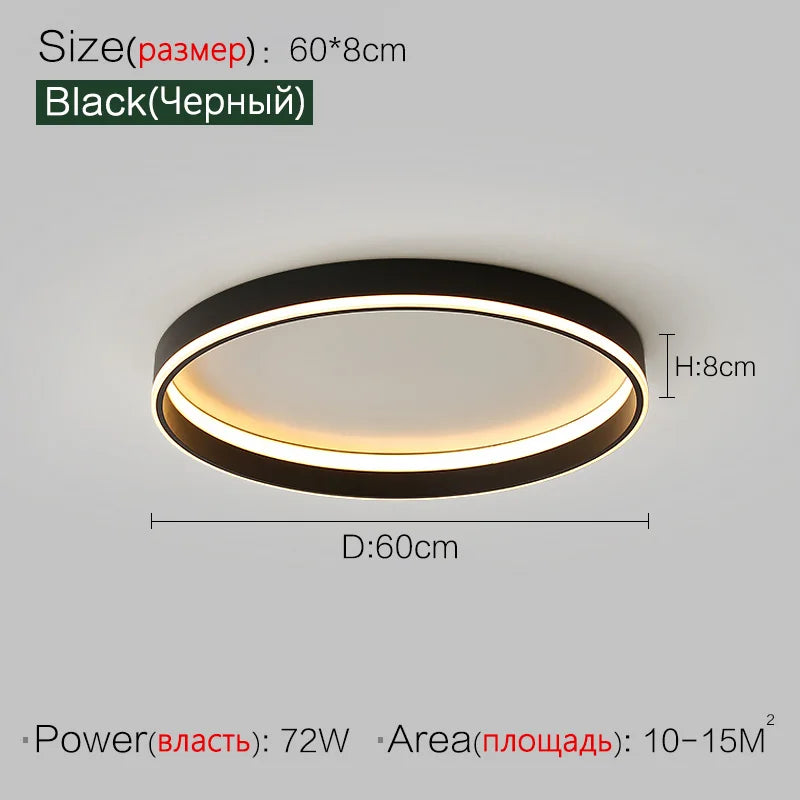 DecorBites™ Bedroom Lamp Ceiling Lights Modern Minimalist Master Bedroom Warm LED Lighting