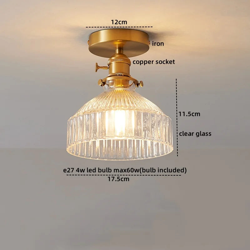 DecorBites™ LED Glass Ceiling Lamp for Interior Decor