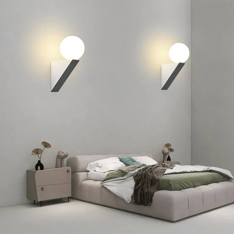 DecorBites™ Glass Ball Modern G9 LED Wall Sconce, 9W Indoor Wall Lamp for Bedroom Living Room