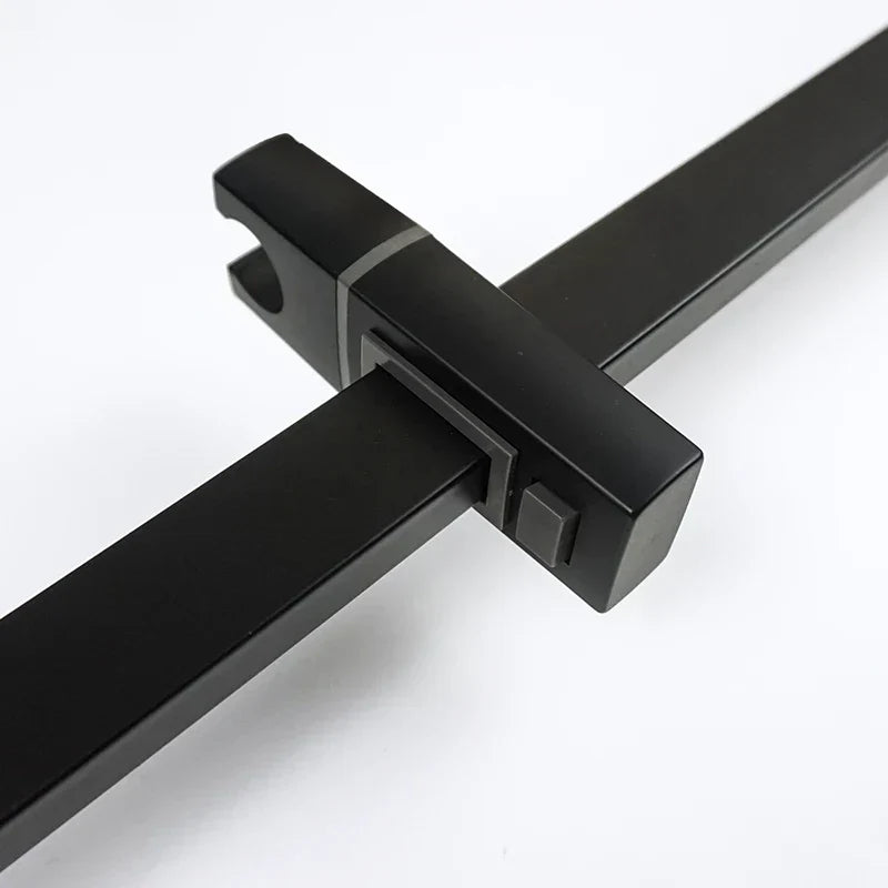 DecorBites™ Black Shower Slider Adjustable Rail Set 3 Functions Simple Style 1.5M Hose