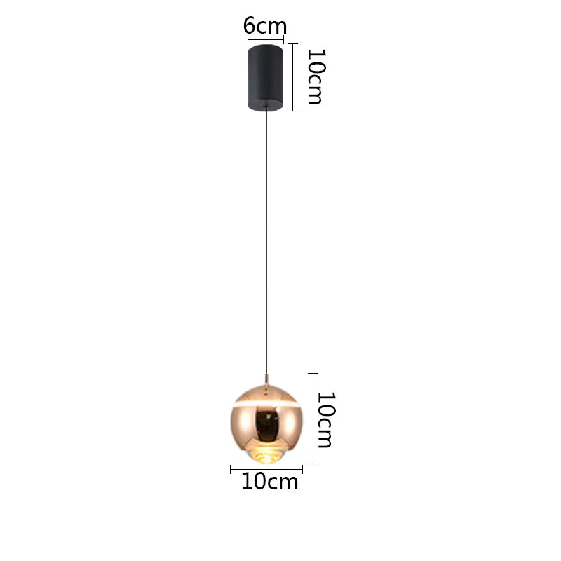 DecorBites™ Ball Pendant Lights for Bedroom, Dining Room, and Kitchen Island