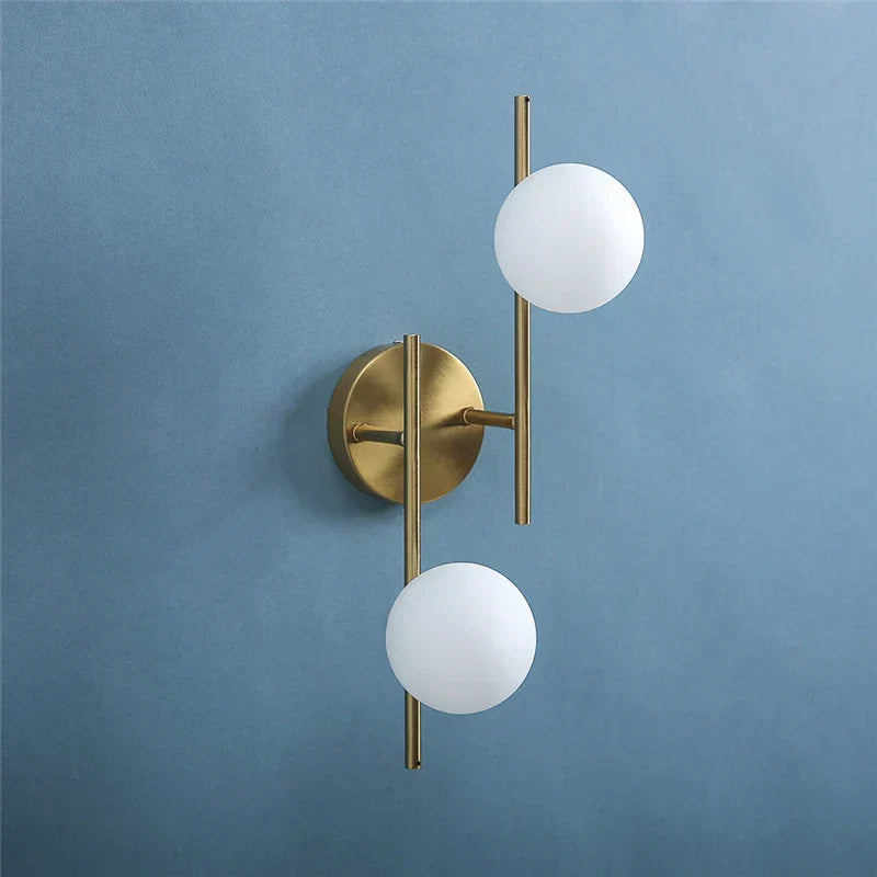 DecorBites™ Glass Ball LED Wall Light: Modern Indoor Bedroom Lamp for Home Decor