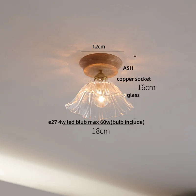 DecorBites™ Blue Hollow-out Ceramic LED Ceiling Lamp