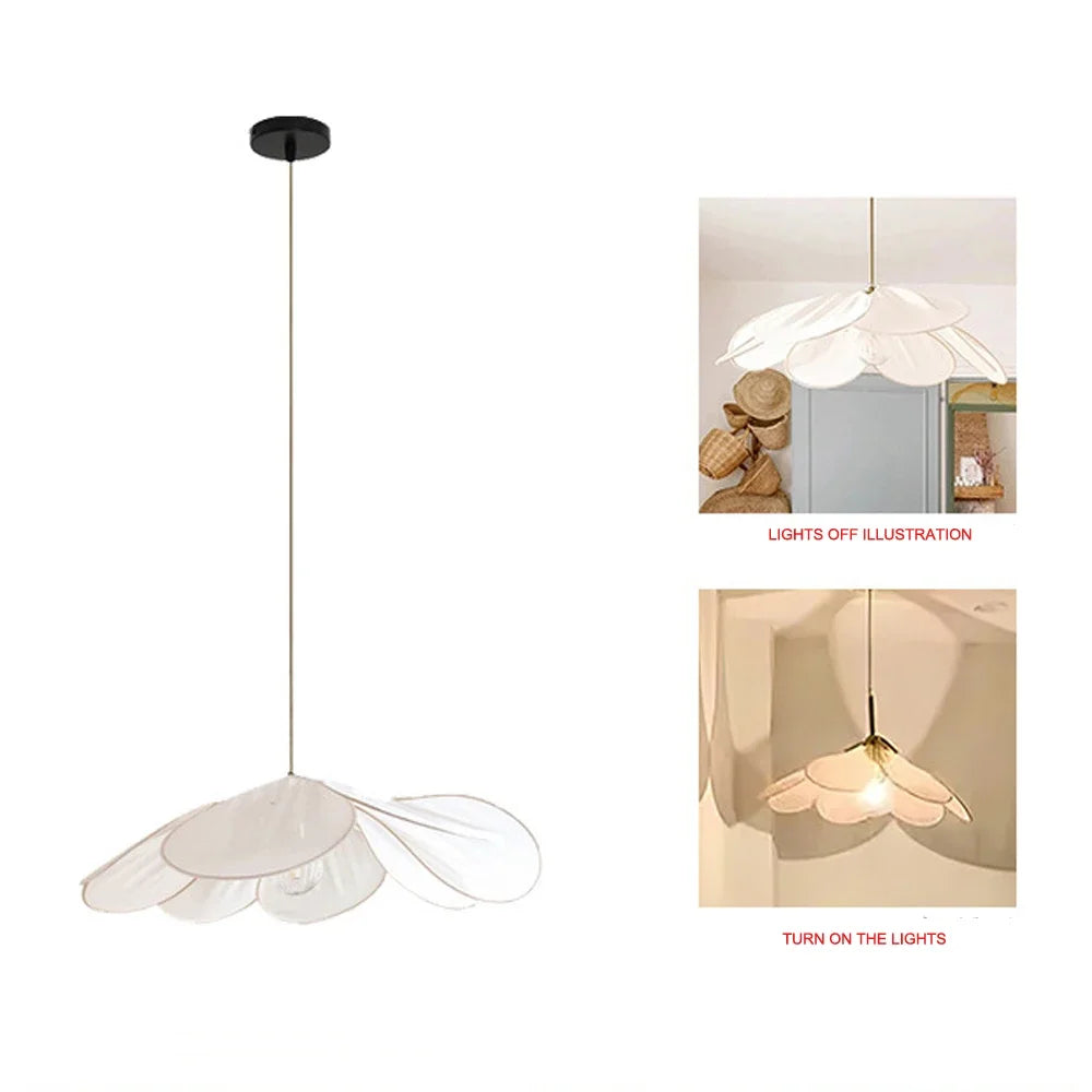 DecorBites™ Colorful Petal Fabric Art Chandelier Pendant Lights