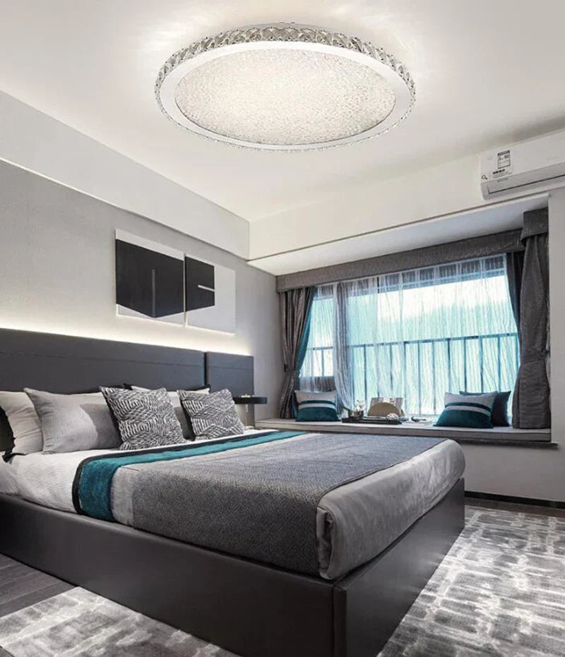 DecorBites™ Crystal Ceiling Light for Home Living Room Bedroom, LED Bulbs Included