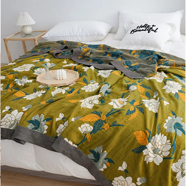 DecorBites™ Cotton Throw Blanket - King Size, Soft & Breathable