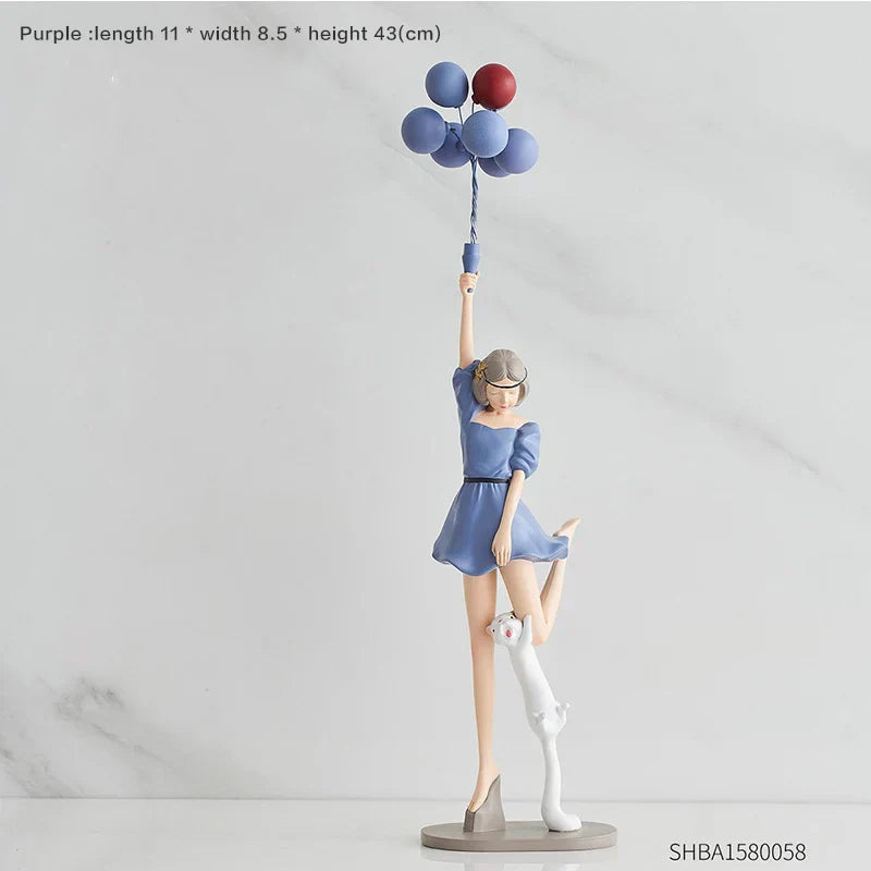 DecorBites™ Balloon Girls Resin Home Decor Ornaments
